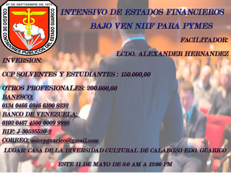 INTENSIVO DE ESTADOS FINANCIEROS BAJO VEN NIIF PARA PYMES
